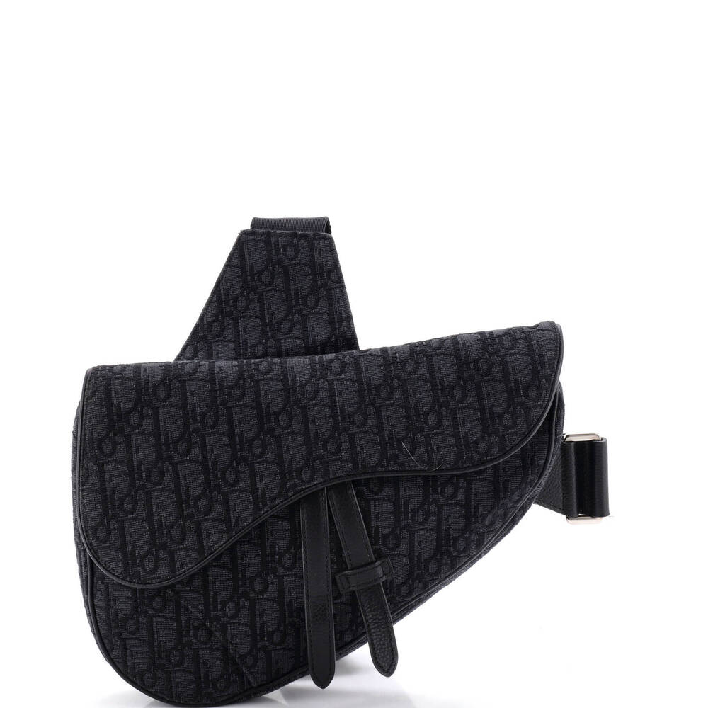 Christian Dior Saddle Crossbody Bag Oblique Canvas
